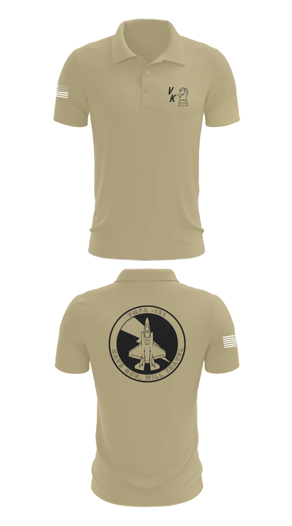 Short Sleeve Performance Polo, VMFA-121, , Teamtime, Team time, sublimation, custom sports apparel, team uniforms, spirit wear, spiritwear, sports uniforms, custom shirts, team store, custom team store, fundraiser sports, apparel fundraiser