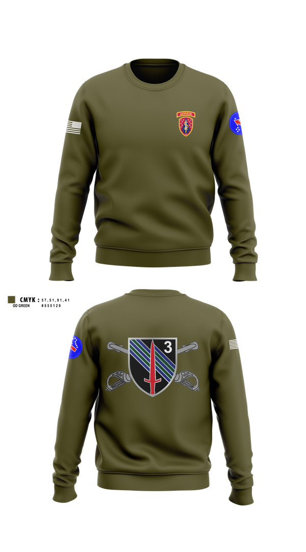 Crew Neck Sweatshirt, 5th SFAB, Army, Teamtime, Team time, sublimation, custom sports apparel, team uniforms, spirit wear, spiritwear, sports uniforms, custom shirts, team store, custom team store, fundraiser sports, apparel fundraiser