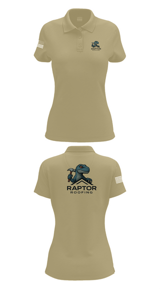 Womens Short Sleeve Performance Polo, Raptor Roofing, , Teamtime, Team time, sublimation, custom sports apparel, team uniforms, spirit wear, spiritwear, sports uniforms, custom shirts, team store, custom team store, fundraiser sports, apparel fundraiser