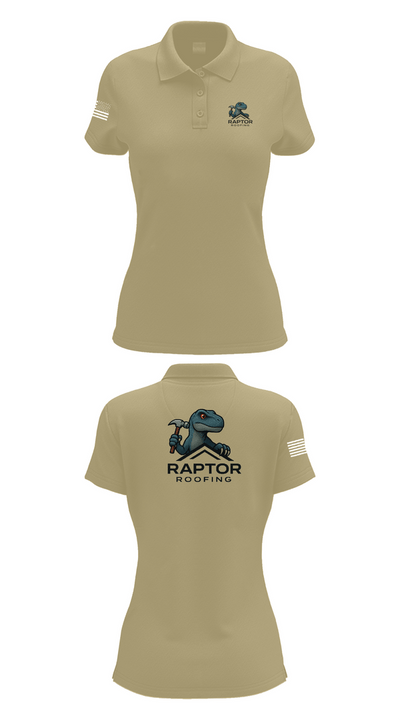 Raptor Roofing 26077645 Women's Short Sleeve Performance Polo  - 43