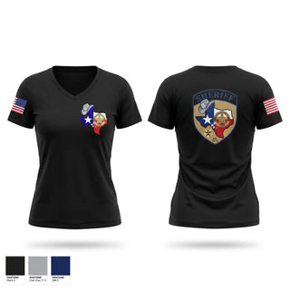 Womens Short Sleeve Vneck Shirt, Martin County Sheriff’s Office, Police, Teamtime, Team time, sublimation, custom sports apparel, team uniforms, spirit wear, spiritwear, sports uniforms, custom shirts, team store, custom team store, fundraiser sports, apparel fundraiser