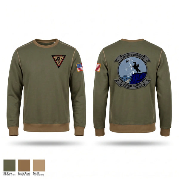 Crew Neck Sweatshirt, Aircraft Recovery, Marines, Teamtime, Team time, sublimation, custom sports apparel, team uniforms, spirit wear, spiritwear, sports uniforms, custom shirts, team store, custom team store, fundraiser sports, apparel fundraiser