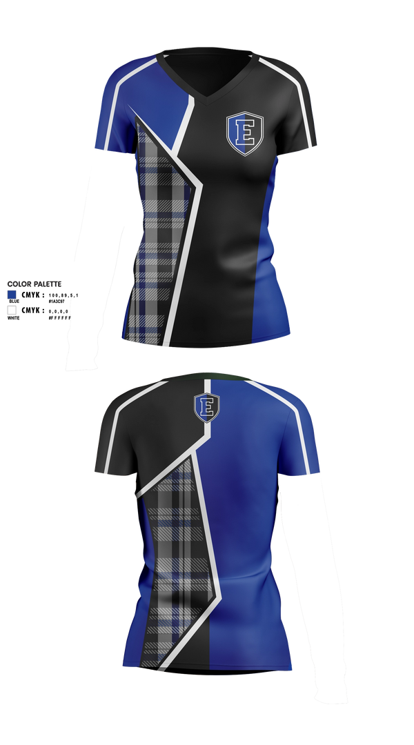 Womens Short Sleeve Vneck Shirt, East Senior High School Band, Spirit Store, Teamtime, Team time, sublimation, custom sports apparel, team uniforms, spirit wear, spiritwear, sports uniforms, custom shirts, team store, custom team store, fundraiser sports, apparel fundraiser