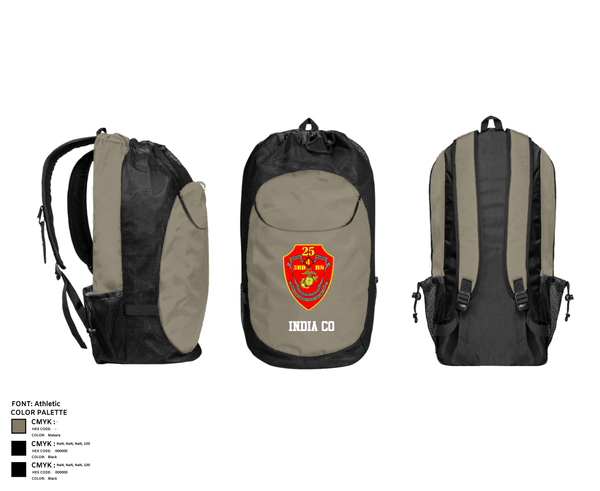 Gear Bag, India CO, Marines, Teamtime, Team time, sublimation, custom sports apparel, team uniforms, spirit wear, spiritwear, sports uniforms, custom shirts, team store, custom team store, fundraiser sports, apparel fundraiser