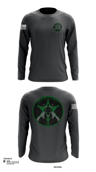 Long Sleeve Performance Shirt, CEDAR COUNTY SRT, Police, Teamtime, Team time, sublimation, custom sports apparel, team uniforms, spirit wear, spiritwear, sports uniforms, custom shirts, team store, custom team store, fundraiser sports, apparel fundraiser