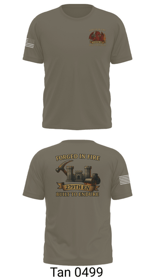 Old School Cotton Feel Shirt, 279TH Engineer Detachment, Army, Teamtime, Team time, sublimation, custom sports apparel, team uniforms, spirit wear, spiritwear, sports uniforms, custom shirts, team store, custom team store, fundraiser sports, apparel fundraiser