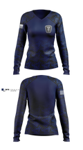 Broadview Heights Police Women's Long Sleeve V-neck Shirt - 7