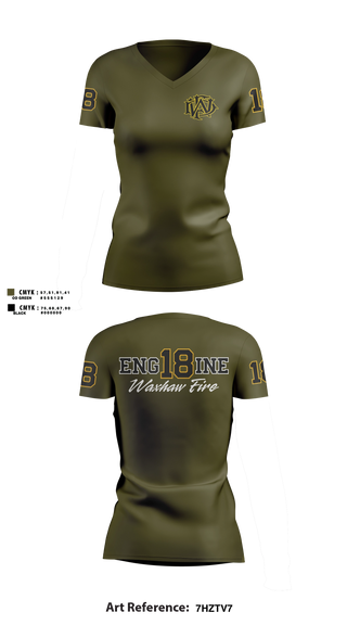 Womens Short Sleeve Vneck Shirt, Waxhaw Fire, Fire Department, Teamtime, Team time, sublimation, custom sports apparel, team uniforms, spirit wear, spiritwear, sports uniforms, custom shirts, team store, custom team store, fundraiser sports, apparel fundraiser