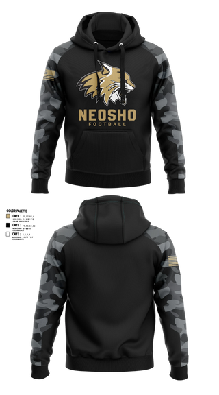 Hoodie, Neosho Wildcats, , Teamtime, Team time, sublimation, custom sports apparel, team uniforms, spirit wear, spiritwear, sports uniforms, custom shirts, team store, custom team store, fundraiser sports, apparel fundraiser