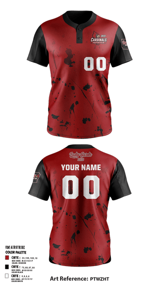 Two Button Softball Jersey, Lady Cardinals 2K13, Softball, Teamtime, Team time, sublimation, custom sports apparel, team uniforms, spirit wear, spiritwear, sports uniforms, custom shirts, team store, custom team store, fundraiser sports, apparel fundraiser