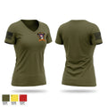 12TH LITTORAL LOGISTICS BATTALION 75786850 Women's Short Sleeve V-neck Shirt - 1
