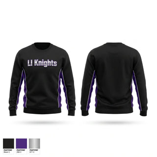 Crew Neck Sweatshirt, LI Knights, Women's Volleyball, Teamtime, Team time, sublimation, custom sports apparel, team uniforms, spirit wear, spiritwear, sports uniforms, custom shirts, team store, custom team store, fundraiser sports, apparel fundraiser