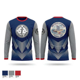 Long Sleeve Performance Shirt, Jones Beach Lifeguard Corp, , Teamtime, Team time, sublimation, custom sports apparel, team uniforms, spirit wear, spiritwear, sports uniforms, custom shirts, team store, custom team store, fundraiser sports, apparel fundraiser