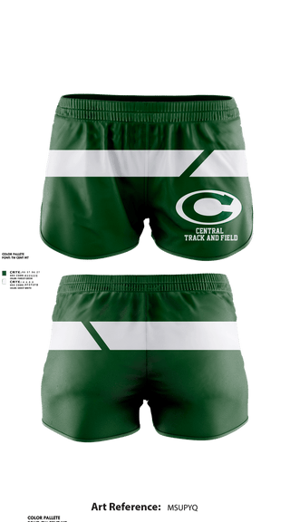 Womens Shorts, Central, Track & Field, Teamtime, Team time, sublimation, custom sports apparel, team uniforms, spirit wear, spiritwear, sports uniforms, custom shirts, team store, custom team store, fundraiser sports, apparel fundraiser