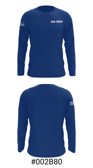 Long Sleeve Performance Shirt, GA-956, Air Force, Teamtime, Team time, sublimation, custom sports apparel, team uniforms, spirit wear, spiritwear, sports uniforms, custom shirts, team store, custom team store, fundraiser sports, apparel fundraiser