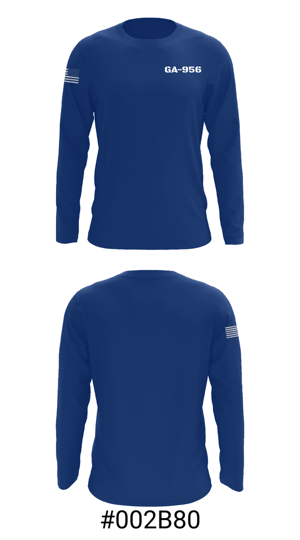 Long Sleeve Performance Shirt, GA-956, Air Force, Teamtime, Team time, sublimation, custom sports apparel, team uniforms, spirit wear, spiritwear, sports uniforms, custom shirts, team store, custom team store, fundraiser sports, apparel fundraiser