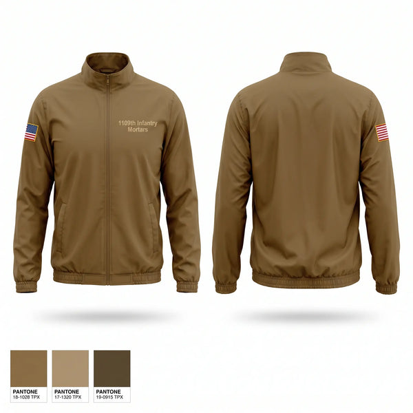 Windbreaker, 1/109th Infantry Mortars, National Guard, Teamtime, Team time, sublimation, custom sports apparel, team uniforms, spirit wear, spiritwear, sports uniforms, custom shirts, team store, custom team store, fundraiser sports, apparel fundraiser
