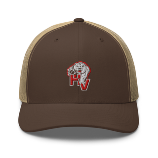 Hatch Valley High School Basketball Retro Trucker Hat | Yupoong 6606