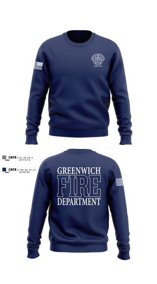 Crew Neck Sweatshirt, Greenwich Fire Local 1042, Fire Department, Teamtime, Team time, sublimation, custom sports apparel, team uniforms, spirit wear, spiritwear, sports uniforms, custom shirts, team store, custom team store, fundraiser sports, apparel fundraiser