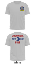 Columbia Fire Department RESCUE3 61217663 Old School Cotton Feel Shirt - 7