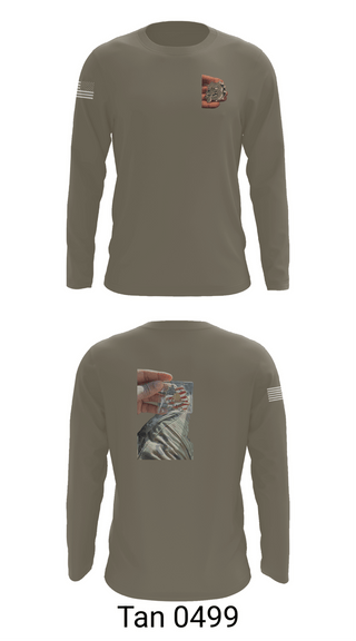 Long Sleeve Performance Shirt, 655 TC ROAD DAWGS, Army, Teamtime, Team time, sublimation, custom sports apparel, team uniforms, spirit wear, spiritwear, sports uniforms, custom shirts, team store, custom team store, fundraiser sports, apparel fundraiser
