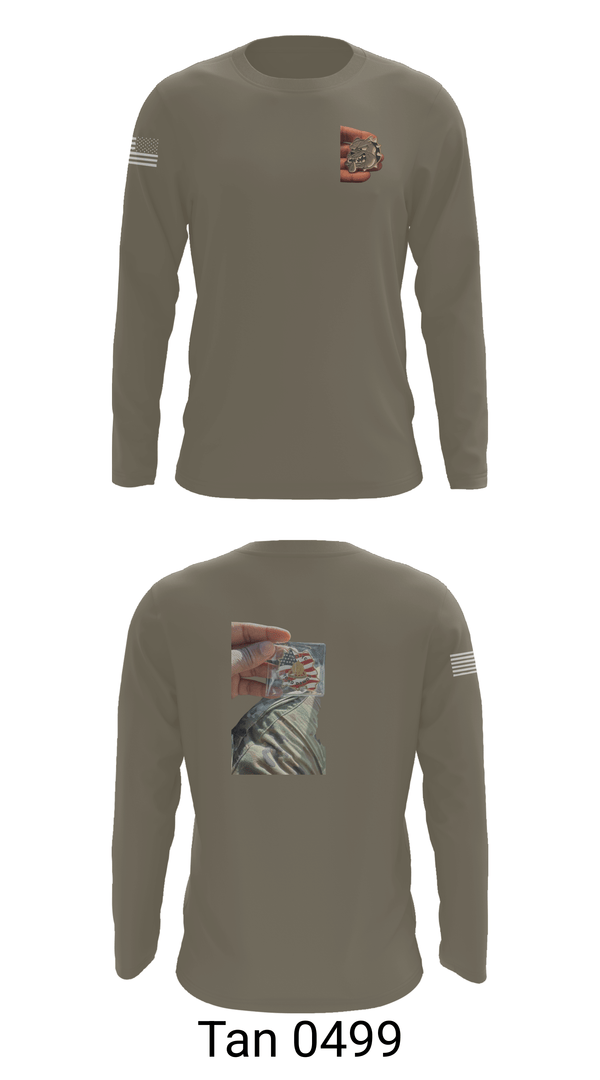 Long Sleeve Performance Shirt, 655 TC ROAD DAWGS, Army, Teamtime, Team time, sublimation, custom sports apparel, team uniforms, spirit wear, spiritwear, sports uniforms, custom shirts, team store, custom team store, fundraiser sports, apparel fundraiser