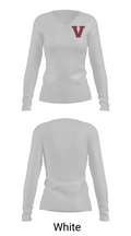 Visitation Blazers Volleyball Women's Long Sleeve V-neck Shirt - 16