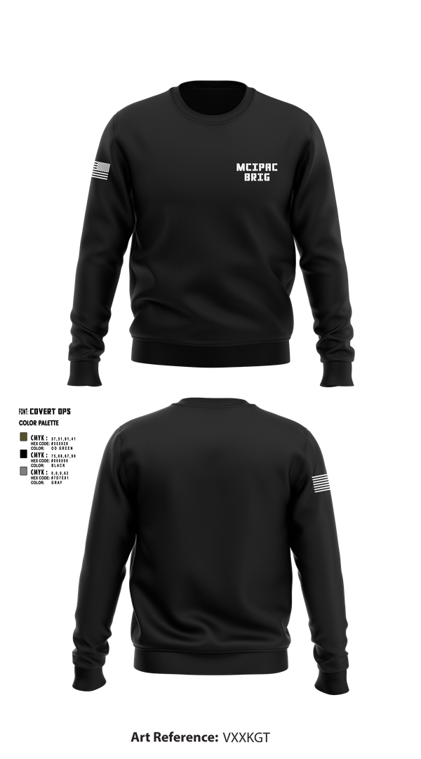 Crew Neck Sweatshirt, MCIPAC Brig, , Teamtime, Team time, sublimation, custom sports apparel, team uniforms, spirit wear, spiritwear, sports uniforms, custom shirts, team store, custom team store, fundraiser sports, apparel fundraiser