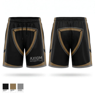 Athletic Shorts With Pockets, Axiom Security LLC, , Teamtime, Team time, sublimation, custom sports apparel, team uniforms, spirit wear, spiritwear, sports uniforms, custom shirts, team store, custom team store, fundraiser sports, apparel fundraiser