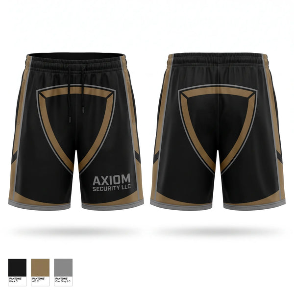 Athletic Shorts With Pockets, Axiom Security LLC, , Teamtime, Team time, sublimation, custom sports apparel, team uniforms, spirit wear, spiritwear, sports uniforms, custom shirts, team store, custom team store, fundraiser sports, apparel fundraiser