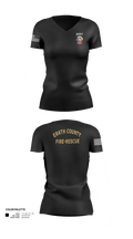 Erath county fire and rescue 83081159 Women's Short Sleeve V-neck Shirt - 21