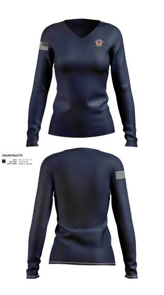 Womens Long Sleeve Vneck Shirt, St. Paul’s Fire District, , Teamtime, Team time, sublimation, custom sports apparel, team uniforms, spirit wear, spiritwear, sports uniforms, custom shirts, team store, custom team store, fundraiser sports, apparel fundraiser