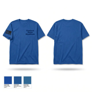 Old School Cotton Feel Shirt, Cleveland Police Department, Police, Teamtime, Team time, sublimation, custom sports apparel, team uniforms, spirit wear, spiritwear, sports uniforms, custom shirts, team store, custom team store, fundraiser sports, apparel fundraiser