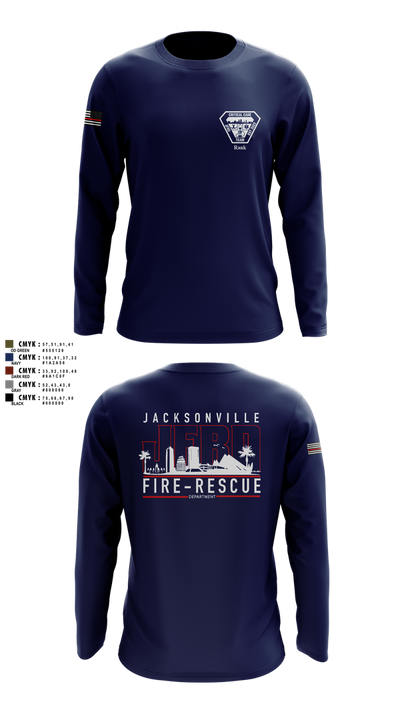 JFRD Critical Care Team 81495664 Long Sleeve Performance Shirt 3