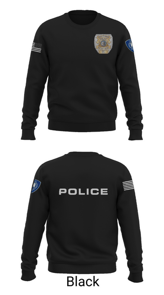 Crew Neck Sweatshirt, Vincennes Police Department, , Teamtime, Team time, sublimation, custom sports apparel, team uniforms, spirit wear, spiritwear, sports uniforms, custom shirts, team store, custom team store, fundraiser sports, apparel fundraiser
