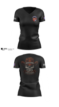 Cheyenne US Army Recruiting Company Women's Short Sleeve V-neck Shirt - 100