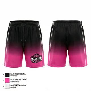 Athletic Shorts With Pockets, Pittsburgh Ballers, Women's Basketball, Teamtime, Team time, sublimation, custom sports apparel, team uniforms, spirit wear, spiritwear, sports uniforms, custom shirts, team store, custom team store, fundraiser sports, apparel fundraiser