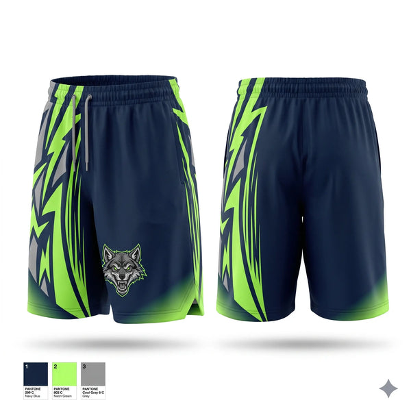 Athletic Shorts With Pockets, West Michigan Rogue, Men's Basketball, Teamtime, Team time, sublimation, custom sports apparel, team uniforms, spirit wear, spiritwear, sports uniforms, custom shirts, team store, custom team store, fundraiser sports, apparel fundraiser