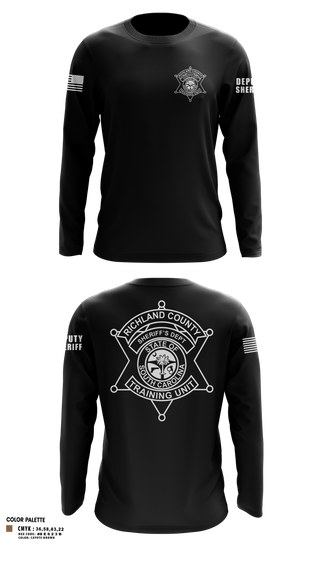 Long Sleeve Performance Shirt, Richland County Sheriff's Department Training Unit, Police, Teamtime, Team time, sublimation, custom sports apparel, team uniforms, spirit wear, spiritwear, sports uniforms, custom shirts, team store, custom team store, fundraiser sports, apparel fundraiser