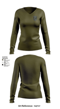 KM-SWAT 10801230 Women's Long Sleeve V-neck Shirt - 101