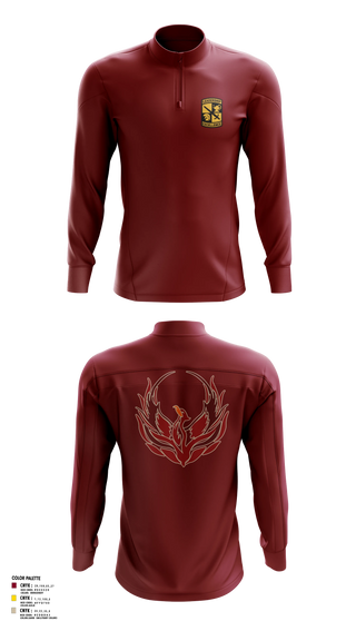 Quarter Zip Jacket, Renaissance High School, Army, Teamtime, Team time, sublimation, custom sports apparel, team uniforms, spirit wear, spiritwear, sports uniforms, custom shirts, team store, custom team store, fundraiser sports, apparel fundraiser