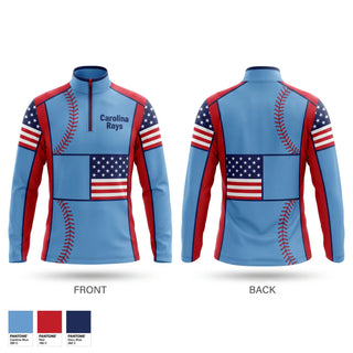 Quarter Zip Jacket, Carolina Rays, Baseball, Teamtime, Team time, sublimation, custom sports apparel, team uniforms, spirit wear, spiritwear, sports uniforms, custom shirts, team store, custom team store, fundraiser sports, apparel fundraiser