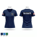 Blue Island Police Department 54908531 Women's Short Sleeve V-neck Shirt - 1