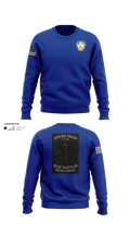 1-7 Cavlary Division Apache Troop Blue Platoon Recon Junkies Crew Neck Sweatshirt - 22