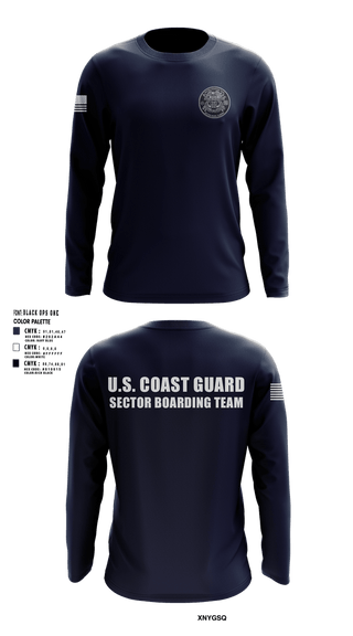 Long Sleeve Performance Shirt, Sector Miami Boarding Team, Coast Guard, Teamtime, Team time, sublimation, custom sports apparel, team uniforms, spirit wear, spiritwear, sports uniforms, custom shirts, team store, custom team store, fundraiser sports, apparel fundraiser