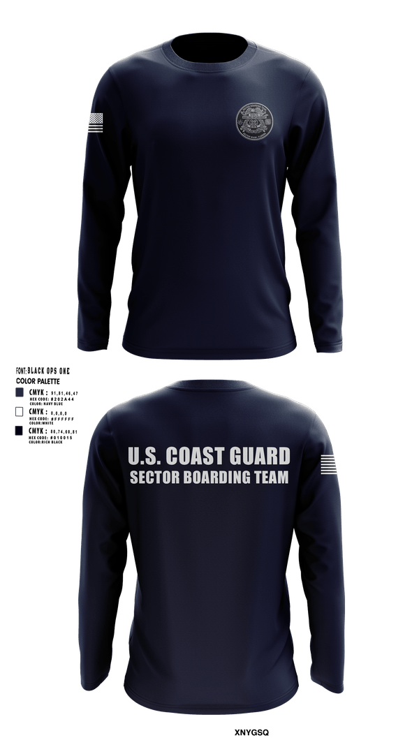 Long Sleeve Performance Shirt, Sector Miami Boarding Team, Coast Guard, Teamtime, Team time, sublimation, custom sports apparel, team uniforms, spirit wear, spiritwear, sports uniforms, custom shirts, team store, custom team store, fundraiser sports, apparel fundraiser