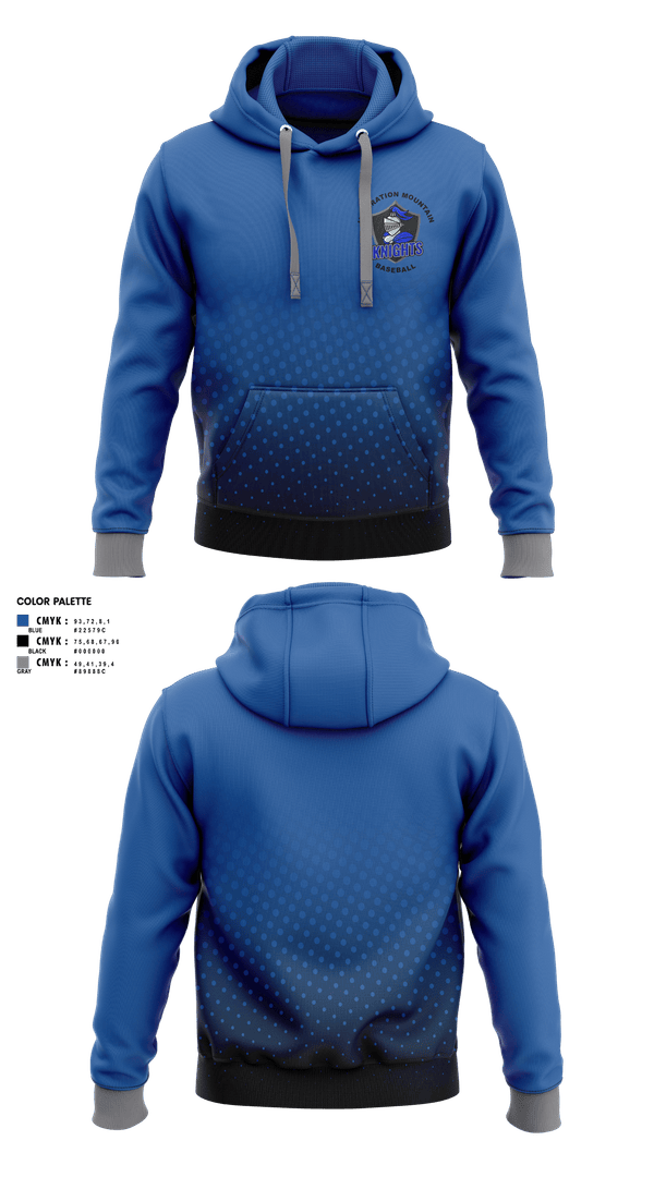 Hoodie, Inspiration Mountain Knights, Baseball, Teamtime, Team time, sublimation, custom sports apparel, team uniforms, spirit wear, spiritwear, sports uniforms, custom shirts, team store, custom team store, fundraiser sports, apparel fundraiser