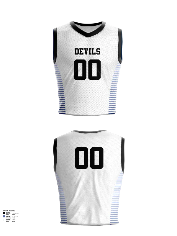 Mens Reversible Basketball Jersey, Devils, Men's Basketball, Teamtime, Team time, sublimation, custom sports apparel, team uniforms, spirit wear, spiritwear, sports uniforms, custom shirts, team store, custom team store, fundraiser sports, apparel fundraiser