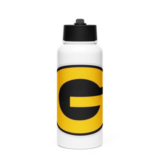 Glencoe yellow jackets Stainless Steel Water Bottle with a Straw Lid