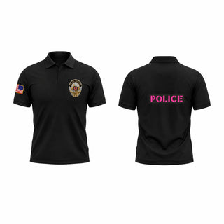 Short Sleeve Performance Polo, Aubrey ISD Police, Police, Teamtime, Team time, sublimation, custom sports apparel, team uniforms, spirit wear, spiritwear, sports uniforms, custom shirts, team store, custom team store, fundraiser sports, apparel fundraiser